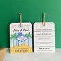 Las Vegas Illustration Save The Date Luggage Tag, thumbnail 6 of 7