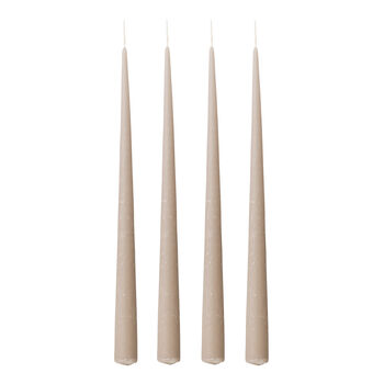 Set Of Four Grey Dinner Candles, 2 of 2