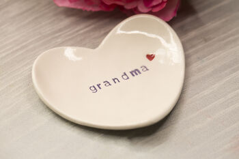 Gift For 'Grandma' Ceramic Ring Dish Letterbox Friendly, 3 of 3