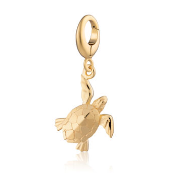 18ct Gold Turtle Charm Necklace, 3 of 5