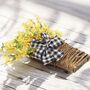 Yellow Forsythia Flower Basket Wreath, thumbnail 7 of 7