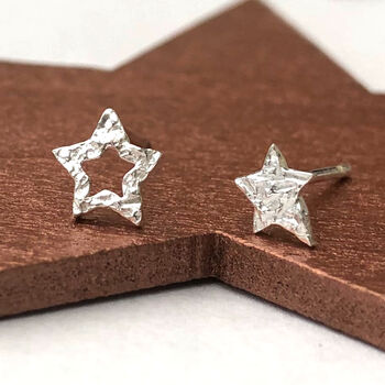 Sterling Silver Mini Rock Star Mismatched Earrings, 2 of 12