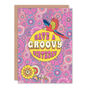 Retro 70s Groovy Birthday Card, thumbnail 2 of 2