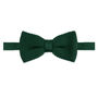 Wedding Handmade Knitted Bow Tie In Dark Green, thumbnail 1 of 6