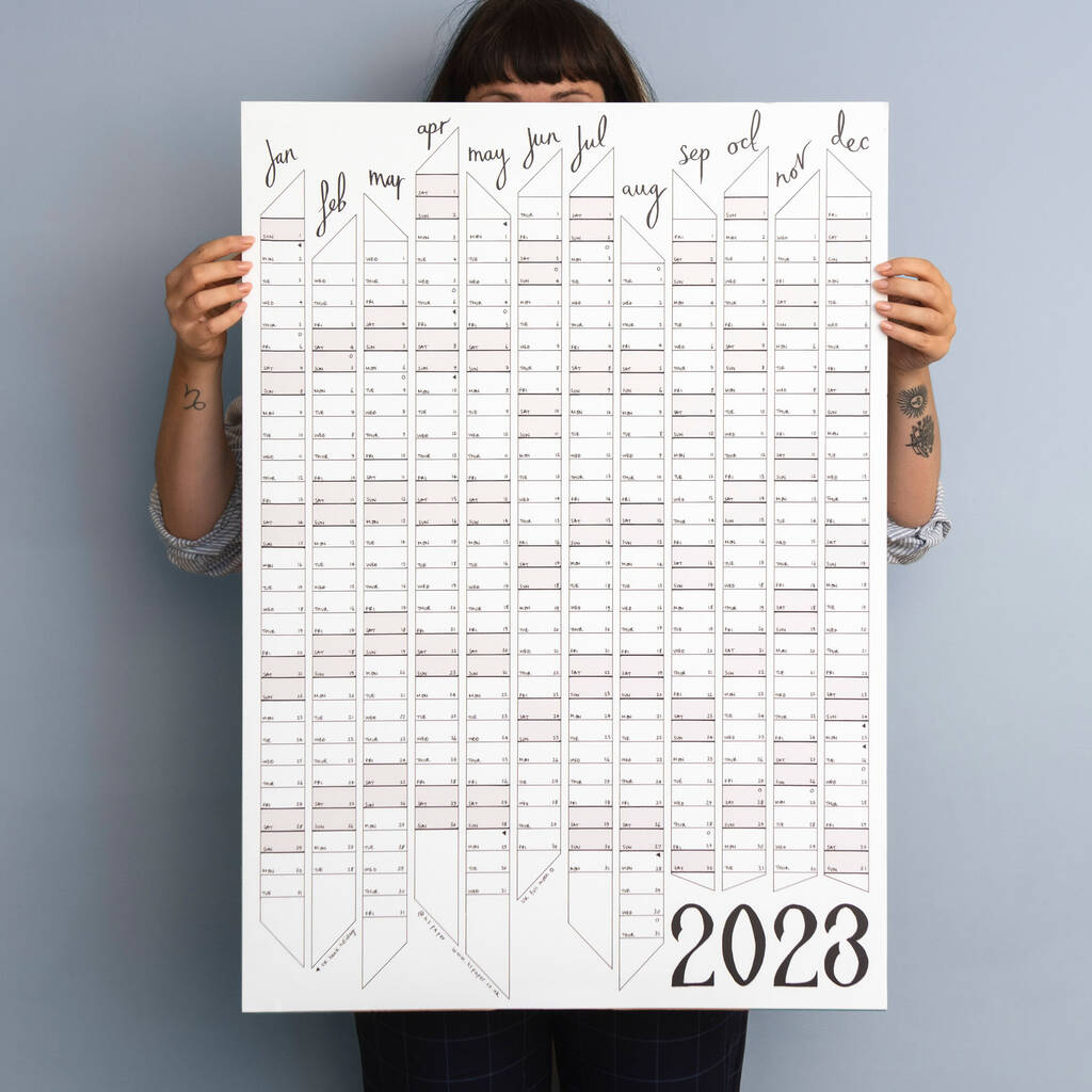 2023 Year Planner B+W, 1 of 8