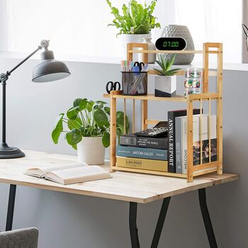 Three Tier Bamboo Storage Organizer Shelf Rack, 3 of 7