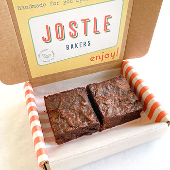 Letterbox Brownie, Box Of Two Vegan Brownies, 5 of 6