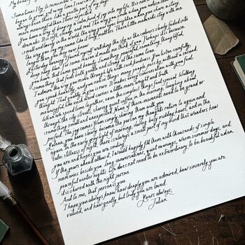 Personalised Handwritten Letter With Blue Wax Seal, 7 of 9