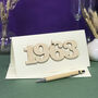 Personalised 1963 60th Anniversary Year Card, thumbnail 7 of 10