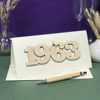 Personalised 1963 60th Anniversary Year Card, 7 of 10