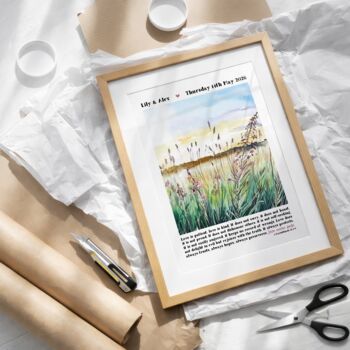 Personalised Wedding Print Love Is Patient Two, 2 of 12