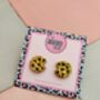 Cookie Glitter Resin Studs / Gift For Cookie Lovers / Gift For Baker, thumbnail 6 of 6