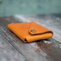 Personalised Mustard Yellow Leather Wallet, thumbnail 7 of 9