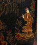 Japanese Black Hand Painted Metal Table Lamp Base, thumbnail 6 of 10