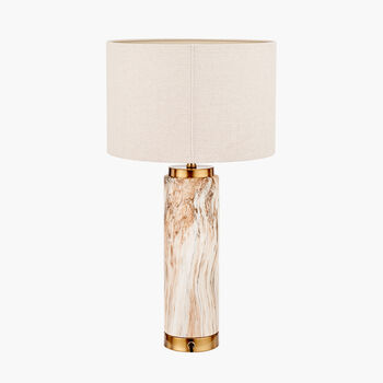 Natural Stone Effect Ceramic Tall Table Lamp, 3 of 7