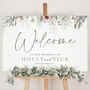 Whimsical Noel Wedding Welcome Board, thumbnail 1 of 2