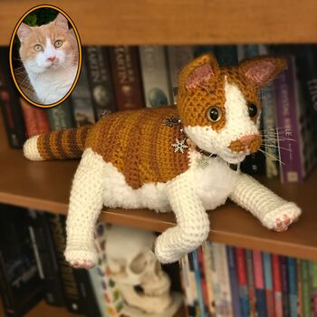 Personalised Crocheted Cuddly Toy Of Your Cat, 5 of 12