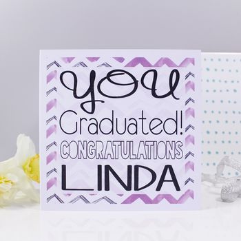 Personalised 'Congratulations' Graduation Card, 5 of 7
