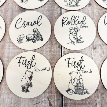 Pooh Milestone Discs For Baby's Firsts New Baby, 4 of 6