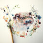 Otter And Wildflower Wreath Online Drawing Workshop, thumbnail 1 of 8