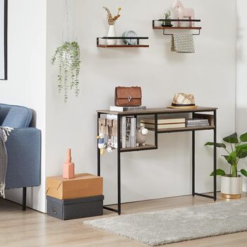 Industrial Console Table Table Hallway Entryway Table, 5 of 12