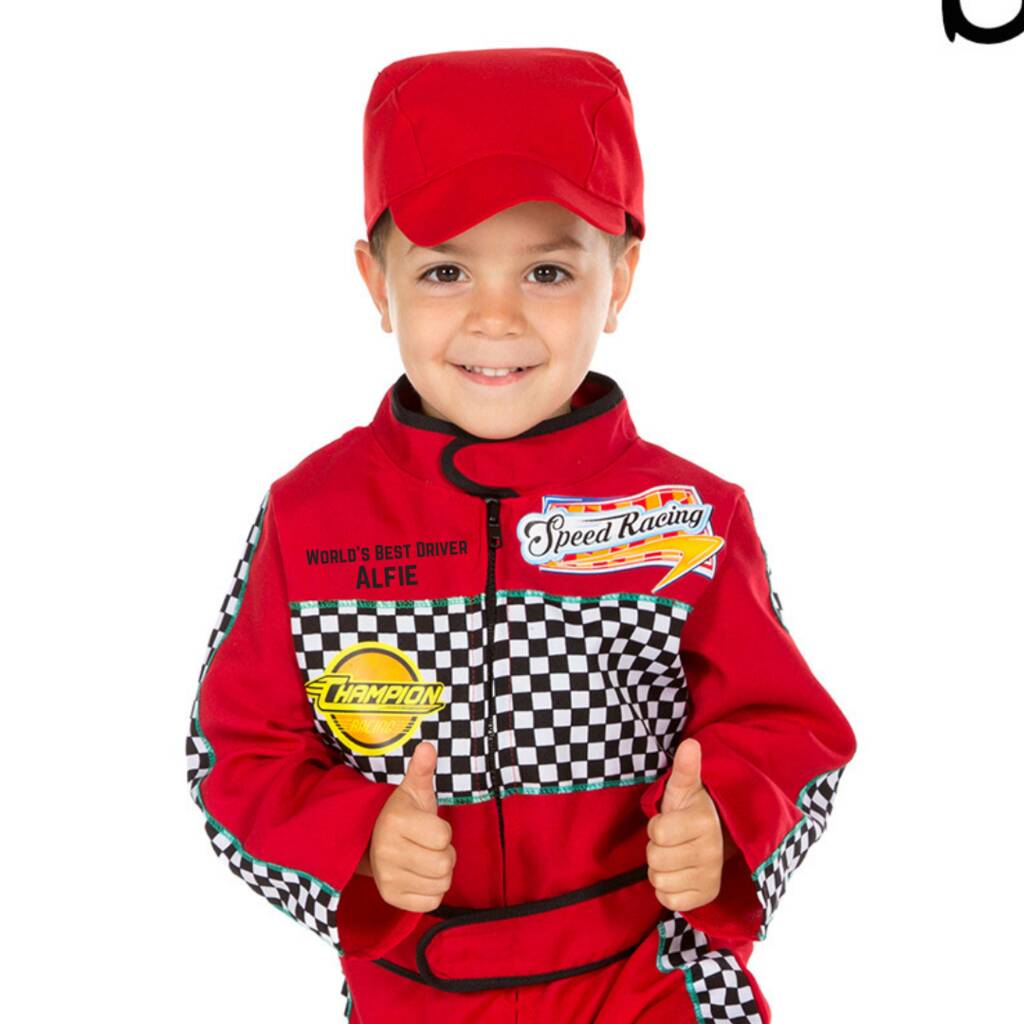 Personalised Racing Driver Costume, 1 of 6