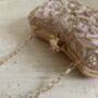 Handcrafted Raw Silk Rectangular Pink Clutch, thumbnail 8 of 8