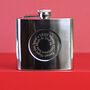 Personalised Spiral Engraved Hip Flask, thumbnail 6 of 9