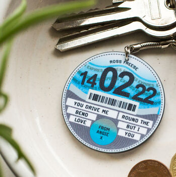 Personalised Tax Disc Keyring, 4 of 9