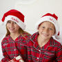 Personalised Dad And Child Matching Luxury Brushed Cotton Tartan Christmas Pyjama, thumbnail 4 of 6