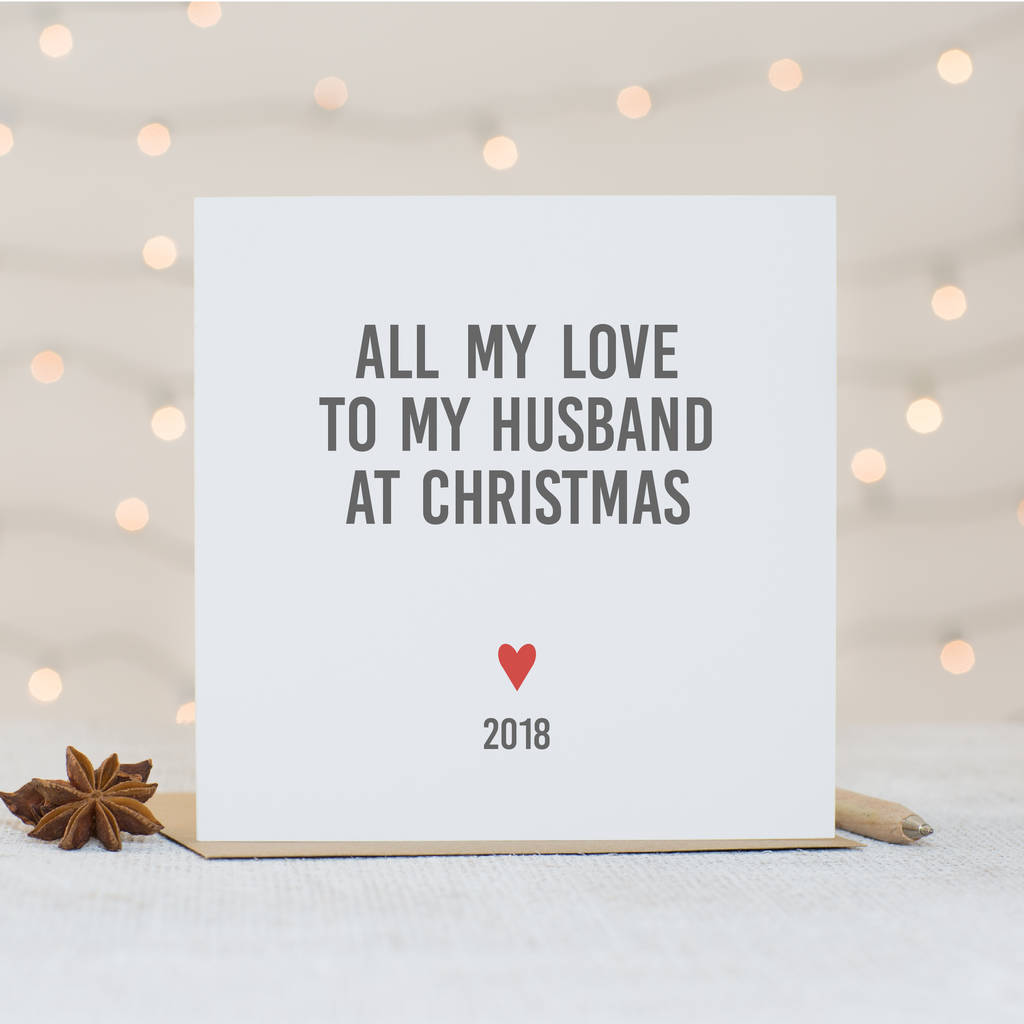 husband christmas card by slice of pie designs | notonthehighstreet.com