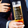 Personalised Etched Beer Glass, thumbnail 1 of 2
