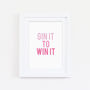 Gin It To Win It Typography Print, thumbnail 2 of 2
