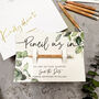 Save The Date Pencil Us In With Botanical Card, thumbnail 3 of 4
