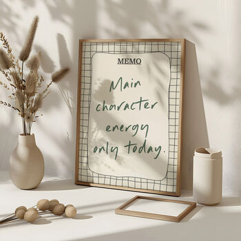 Personalised Memo Board Print | Custom Text Wall Art, 3 of 6