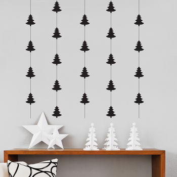 Christmas Tree Garland Wall Stickers, 2 of 3