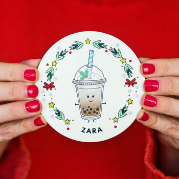 Personalised Christmas Coaster Place Settings, 6 of 11