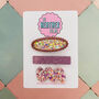 Pink Glitter Resin Hair Clips, thumbnail 1 of 4
