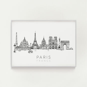 Paris France Skyline Art Print, 5 of 7