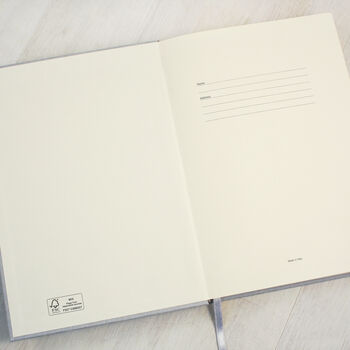 Personalised Japanese Cooking A5 Cloth Bound Notebook, 5 of 8
