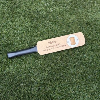 Personalised Cricket Bat Bottle Opener, 3 of 12