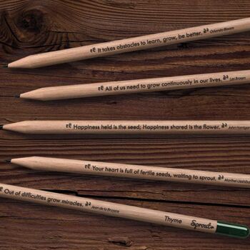 Set Of Five Mindful Sprout Pencils, 3 of 6