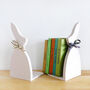 Pair Of Little Pink Rabbit Bookends, thumbnail 2 of 4