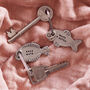 'Sole Mate' Or 'Quite A Catch' Fish Keyring, thumbnail 1 of 9