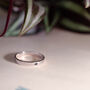 Personalised Simple Sweet Love Heart Text Stacking Ring, thumbnail 2 of 9