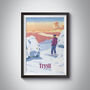 Trysil Ski Resort Norway Travel Poster Art Print, thumbnail 1 of 8