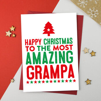 Amazing Grandad, Grampy, Gramps Christmas Card, 5 of 5