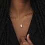 Personalised Gold Plated Sterling Silver Baroque Freshwater Pearl Pendant Necklace, thumbnail 2 of 7