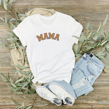 Leopard Print Mama Modern Mother's Day Tee, 5 of 6