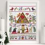 Festive Forest Hand Embroidery Kit, thumbnail 2 of 6